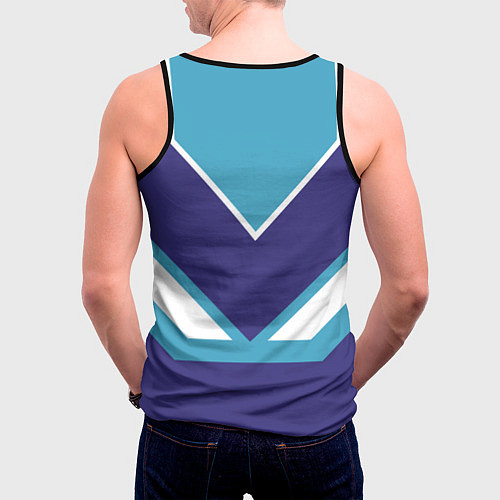 Мужская майка без рукавов Даня сладкий / 3D-Черный – фото 4