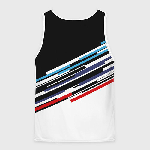 Мужская майка без рукавов BMW BRAND COLOR БМВ / 3D-Белый – фото 2