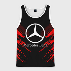 Майка-безрукавка мужская Mercedes-Benz: Red Anger, цвет: 3D-белый