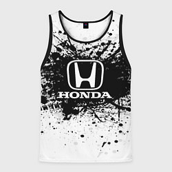 Майка-безрукавка мужская Honda: Black Spray, цвет: 3D-черный