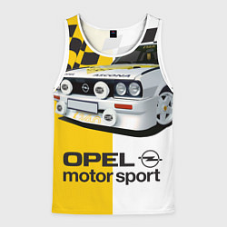 Майка-безрукавка мужская Opel Motor Sport: Ascona B, цвет: 3D-белый