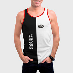 Майка-безрукавка мужская Land Rover: Range Rover, цвет: 3D-красный — фото 2