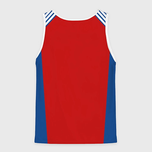 Мужская майка без рукавов Russia: Retro Sport / 3D-Белый – фото 2