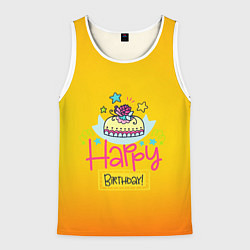 Мужская майка без рукавов Happy Birthday