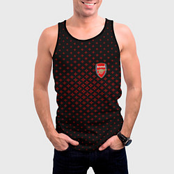 Майка-безрукавка мужская Arsenal: Sport Grid, цвет: 3D-черный — фото 2