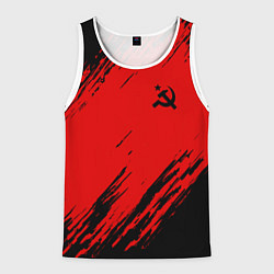Мужская майка без рукавов USSR: Red Patriot