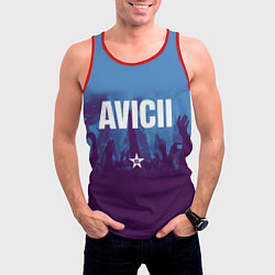 Майка-безрукавка мужская Avicii Star, цвет: 3D-красный — фото 2