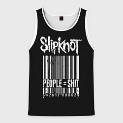 Майка-безрукавка мужская Slipknot: People Shit, цвет: 3D-белый