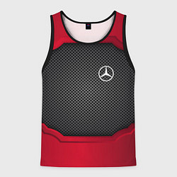 Майка-безрукавка мужская Mercedes Benz: Metal Sport, цвет: 3D-черный