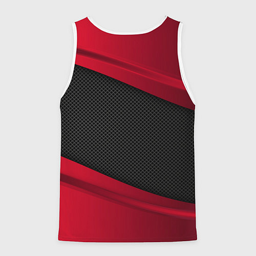 Мужская майка без рукавов Volkswagen: Red Sport / 3D-Белый – фото 2