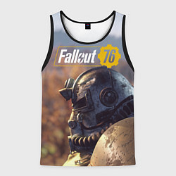Майка-безрукавка мужская Fallout 76, цвет: 3D-черный
