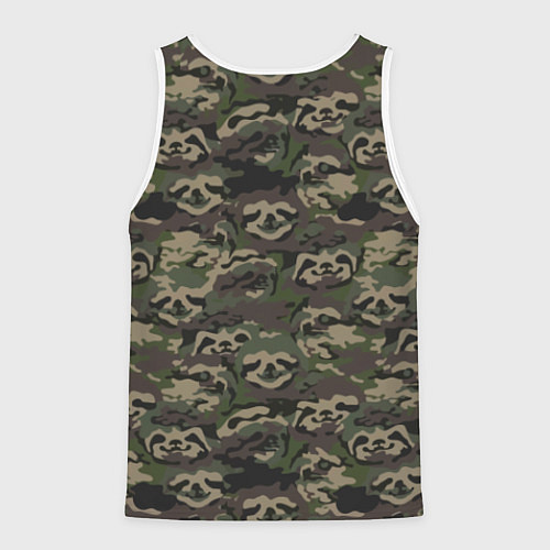 Мужская майка без рукавов Лига лени / 3D-Белый – фото 2