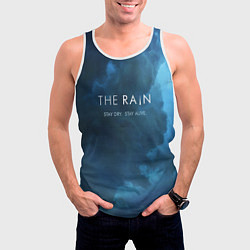 Майка-безрукавка мужская The Rain: Stay Dry, цвет: 3D-белый — фото 2
