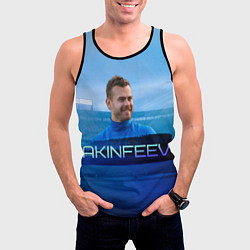 Майка-безрукавка мужская Akinfeev, цвет: 3D-черный — фото 2