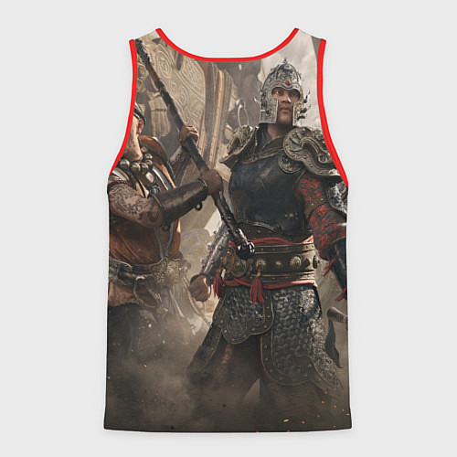 Мужская майка без рукавов For Honor / 3D-Красный – фото 2