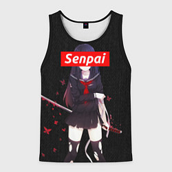 Майка-безрукавка мужская Senpai Assassin, цвет: 3D-черный