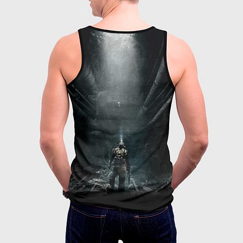 Мужская майка без рукавов Metro Exodus / 3D-Черный – фото 4