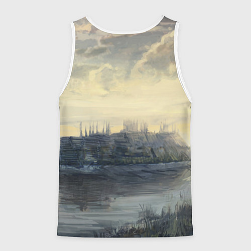 Мужская майка без рукавов The Witcher 3: Wild Hunt / 3D-Белый – фото 2