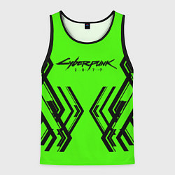 Майка-безрукавка мужская Cyberpunk 2077: Acid Green, цвет: 3D-черный