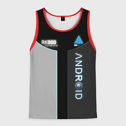 Майка-безрукавка мужская Detroit: Android RK900, цвет: 3D-красный