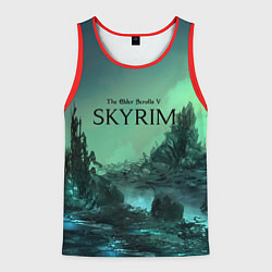 Майка-безрукавка мужская SKYRIM, цвет: 3D-красный