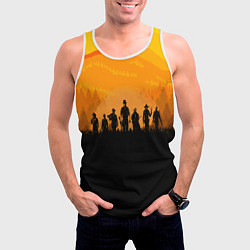 Майка-безрукавка мужская Red Dead Redemption: Orange Sun, цвет: 3D-белый — фото 2