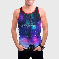 Майка-безрукавка мужская No Man's Sky: Space Vision, цвет: 3D-красный — фото 2