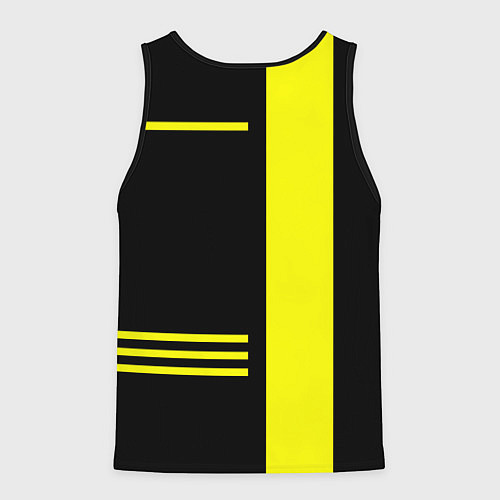Мужская майка без рукавов PUBG: Yellow Lifestyle / 3D-Черный – фото 2