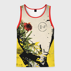 Майка-безрукавка мужская TOP: Chlorine, цвет: 3D-красный