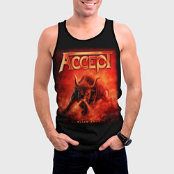 Майка-безрукавка мужская Accept: Hell Bull, цвет: 3D-черный — фото 2
