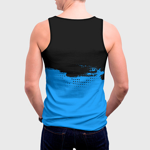 Мужская майка без рукавов Sally Face / 3D-Черный – фото 4