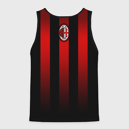 Мужская майка без рукавов AC Milan / 3D-Черный – фото 2