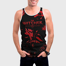 Майка-безрукавка мужская The Witcher 3: Wild Hunt, цвет: 3D-белый — фото 2