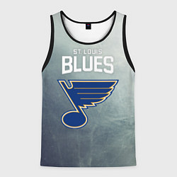 Майка-безрукавка мужская St Louis Blues, цвет: 3D-черный