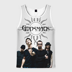 Майка-безрукавка мужская Godsmack, цвет: 3D-белый