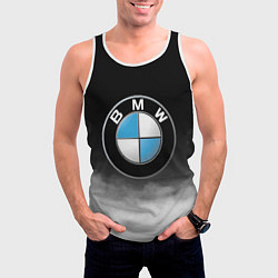 Майка-безрукавка мужская BMW, цвет: 3D-белый — фото 2