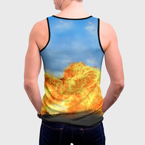 Мужская майка без рукавов PUBG / 3D-Черный – фото 4