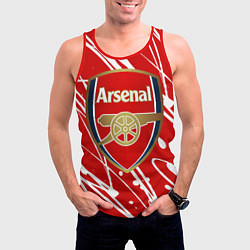 Майка-безрукавка мужская Arsenal, цвет: 3D-красный — фото 2
