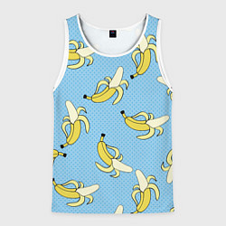 Майка-безрукавка мужская Banana art, цвет: 3D-белый