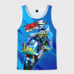 Майка-безрукавка мужская Suzuki MotoGP, цвет: 3D-белый