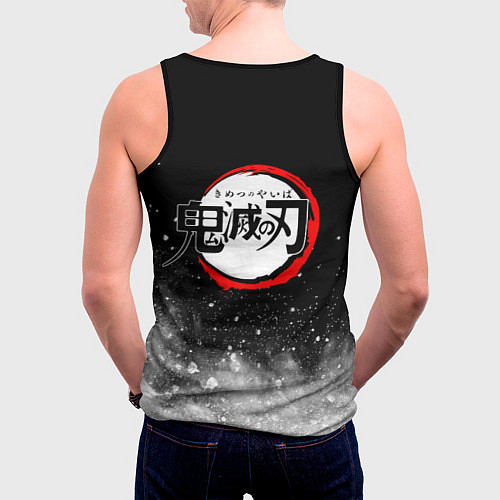 Мужская майка без рукавов KIMETSU NO YAIBA / 3D-Черный – фото 4