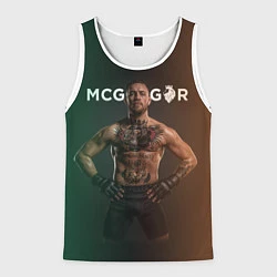 Майка-безрукавка мужская Conor McGregor, цвет: 3D-белый