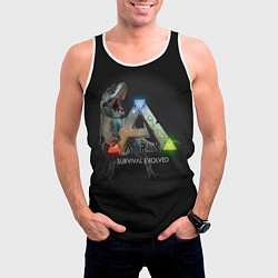 Майка-безрукавка мужская Ark Survival Evolved, цвет: 3D-белый — фото 2