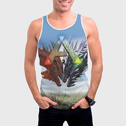 Майка-безрукавка мужская Ark Survival Evolved, цвет: 3D-белый — фото 2