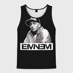 Майка-безрукавка мужская Eminem, цвет: 3D-черный