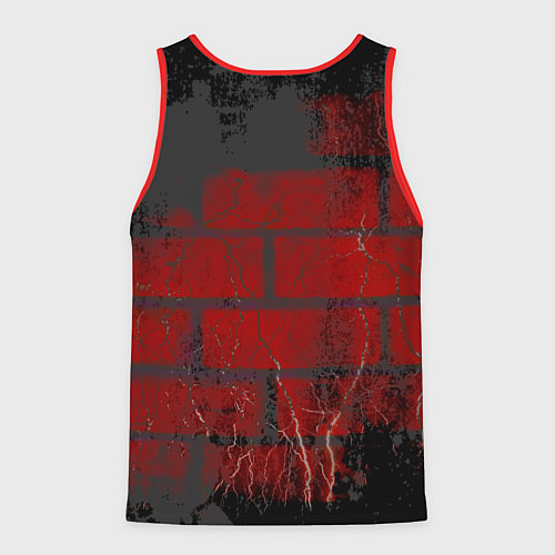 Мужская майка без рукавов Street Fighter / 3D-Красный – фото 2