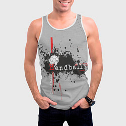Майка-безрукавка мужская Handball, цвет: 3D-белый — фото 2