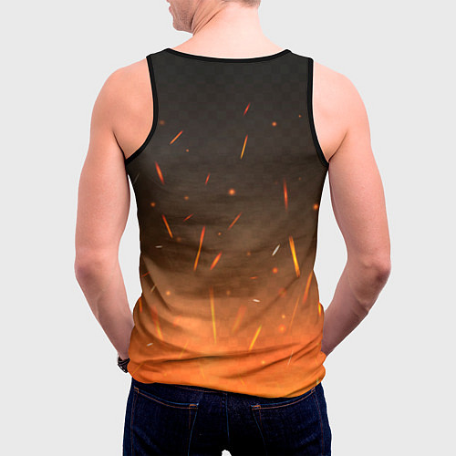 Мужская майка без рукавов Assasin's creed / 3D-Черный – фото 4