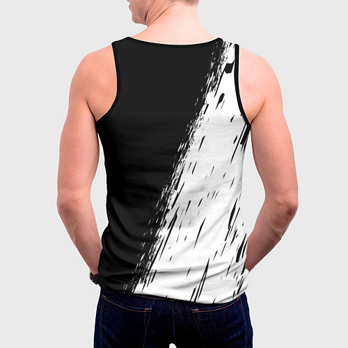 Мужская майка без рукавов AUDI / 3D-Черный – фото 4