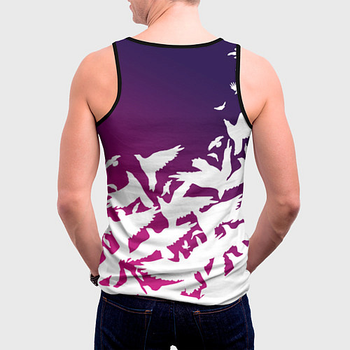 Мужская майка без рукавов Three Days Grace / 3D-Черный – фото 4